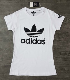 ADIDAS Ladies T-Shirt (WHITE) (S - M - L - XL) 