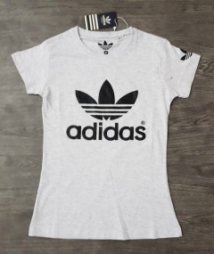 ADIDAS Ladies T-Shirt (LIGHT GRAY) (S - M - L - XL)