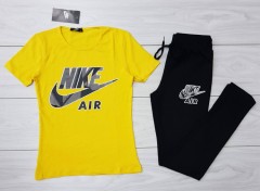 NIKE Ladies Turkey 2 Pcs Set (YELLOW - BLACK) (S - M - L - XL) 