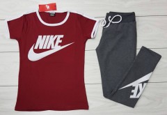 NIKE Ladies Turkey 2 Pcs Set (MAROON - BLACK) (S - M - L - XL)