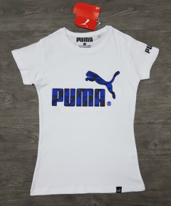 PUMA Ladies T-Shirt (WHITE) (S - M - L - XL)