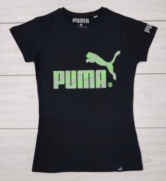 PUMA Ladies T-Shirt (BLACK) (S - M - L - XL)