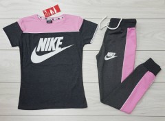 NIKE Ladies Turkey 2 Pcs Set (PINK - DARK GRAY) (S - M - L - XL)