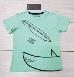 RESERVED Boys T-Shirt (LIGHT GREEN) (LP) (FM) (4 to 8 Years)