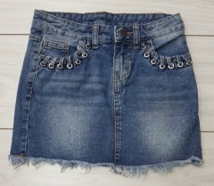 Girls Skirt Jeans (BLUE) (LP) (FM) (7 to 12 Years) 