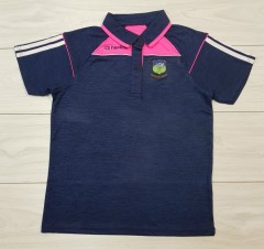 Girls Polo Shirt Sport (NAVY) (LP) (FM) (8 to 14 Years)