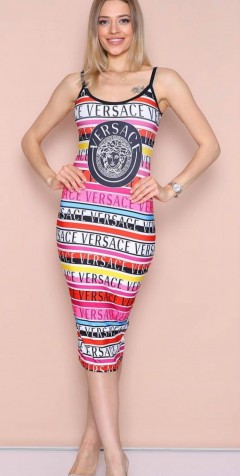 VERSACE Ladies Turkey Dress (MULTI COLOR) (S - M - L - XL) 