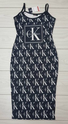 CALVIN KLEIN Ladies Turkey Dress (BLACK - WHITE) (S - M - L - XL) 