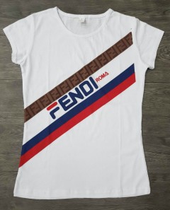 FENDI Ladies Turkey T-Shirt (WHITE) (S - M - L - XL) 