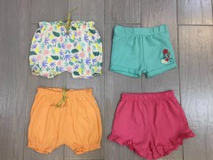 PM 4 Pcs Girls Shorts Pack (PM) (12 Months)