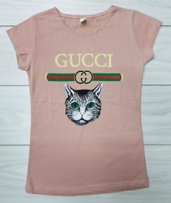 GUCCI  Ladies Turkey T-Shirt (PINK) (S - M - L - XL) 