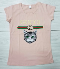 GUCCI  Ladies Turkey T-Shirt (LIGHT PINK) (S - M - L - XL) 