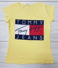 TOMMY - HILFIGER  Ladies Turkey T-Shirt (YELLOW) (S - M - L - XL)