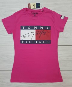 TOMMY - HILFIGER  Ladies T-Shirt (PINK) (S - M - L - XL) 