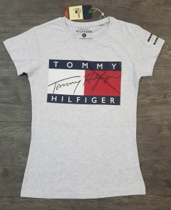 TOMMY - HILFIGER 8.10.2019 Ladies T-Shirt (GRAY) (S - M - L - XL) 