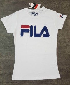 FILA Ladies T-Shirt (WHITE) (S - M - L - XL)