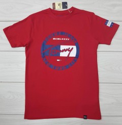 TOMMY - HILFIGER  Mens T-Shirt (RED) (S - M - L - XL ) 