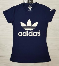 ADIDAS  Ladies T-Shirt (NAVY) (S - M - L - XL)