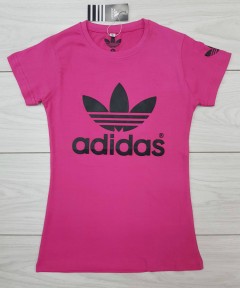 ADIDAS Ladies T-Shirt (PINK) (S - M - L - XL) 