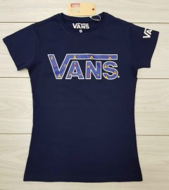 VANS  Ladies T-Shirt (NAVY) (S - M - L - XL) 
