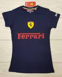 FERRARI 08.10.2019 Ladies T-Shirt (NAVY) (S - M - L - XL) 