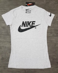 NIKE  Ladies T-Shirt (LIGHT GRAY) (S - M - L - XL)