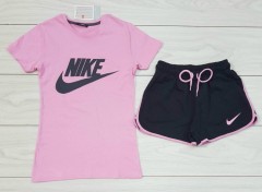 NIKE Ladies Turkey Shorty Set (PURPLE - BLACK) (S - M - L - XL)