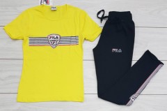 FILA Ladies Turkey 2 Pcs Set (YELLOW - BLACK) (S - M - L - XL)