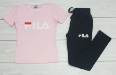 FILA Ladies Turkey 2 Pcs Set (LIGHT PINK - BLACK) (S - M - L - XL)