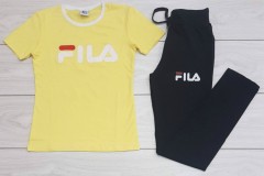 FILA Ladies Turkey 2 Pcs Set (YELLOW - BLACK) (S - M - L - XL) 