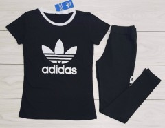 ADIDAS Ladies Turkey 2 Pcs Set (BLACK) (S - M - L - XL )