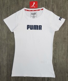 PUMA Ladies T-Shirt (WHITE) (S - M - L - XL) 