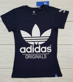 ADIDAS  Ladies T-Shirt (NAVY) (S - M - L - XL )