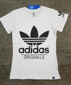 ADIDAS Ladies T-Shirt (WHITE) (S - M - L - XL ) 