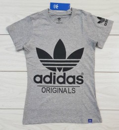 ADIDAS  Ladies T-Shirt (GRAY) (S - M - L - XL ) 