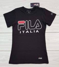 FILA Ladies T-Shirt (BLACK) (S - M - L - XL) 