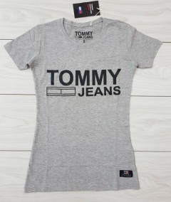 TOMMY - HILFIGER Ladies T-Shirt (GRAY) (S - M - L - XL)