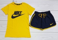 NIKE Ladies Turkey Shorty Set (DARK YELLOW - BLACK) (S - M - L - XL) 