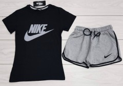 NIKE Ladies Turkey Shorty Set (BLACK - GRAY) (S - M - L - XL) 