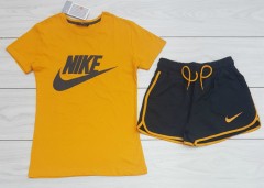 NIKE Ladies Turkey Shorty Set (DARK YELLOW - BLACK) (S - M - L - XL)