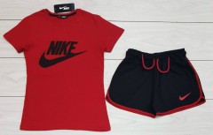 NIKE Ladies Turkey Shorty Set (RED- BLACK) (S - M - L - XL)