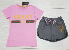 GUCCI  Ladies Turkey 2 Pcs Set (PINK - BLACK) (S - M - L - XL) 