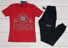 FENDI Ladies Turkey 2 Pcs Set (RED - BLACK) (S - M - L - XL)
