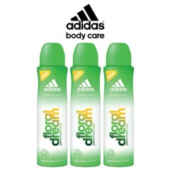 adidas 3pcs Adidas Floral Dream Deodorant Body Spray for Women, 150ml (MOS)