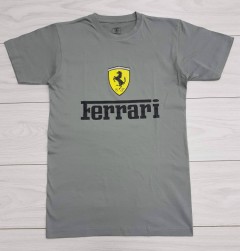 FERRARI Mens T-Shirt (GRAY) (S - M - L - XL )