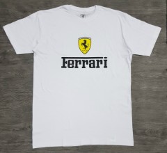 FERRARI  Mens T-Shirt (WHITE) (XL) 