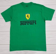 FERRARI Mens T-Shirt (DARK GREEN) (L - XL - XXL )