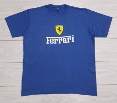 FERRARI Mens T-Shirt (LIGHT BLUE) (XXL) 