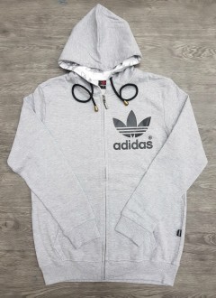 ADIDAS Mens Hoodi (GRAY) (S - M - L - XL)