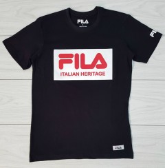 FILA Mens T-Shirt (BLACK) (S - M - L - XL ) 